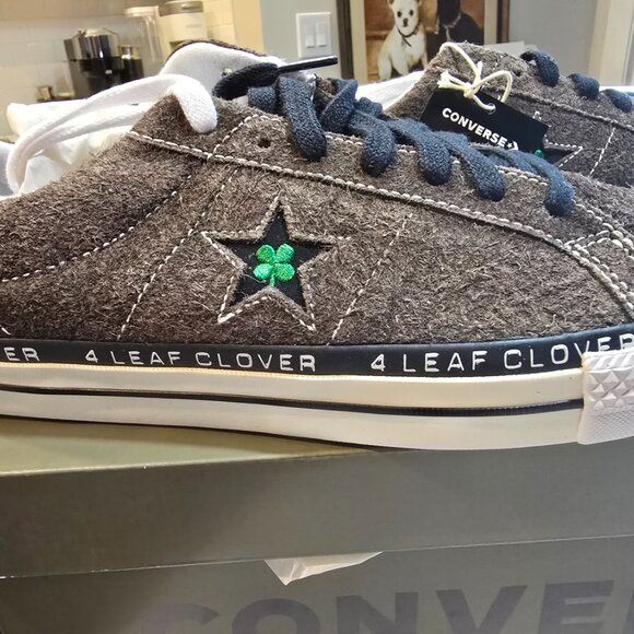 RARE NEW Converse Patta One Star Pro Ox Size 10.5 4 Leaf Clover Limited Edition - Picture 2 of 15